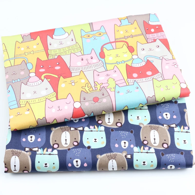 Cat Printed Cotton Fabric Meters for Baby Boy Crib Infant Toddler Kids Children Bed Sheet Cushions Tent Sewing Cloth
Cat Printed Cotton Fabric Meters for Baby Boy Crib Infant Toddler Kids Children Bed Sheet Cushions Tent Sewing Cloth