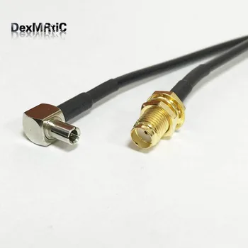 

2PCS New 3G 4G wifi Antenna Cable SMA Female Jack nut toTS9 Right Angle Connector RG174 Coaxial Cable 20CM 8" Adapter Pigtail