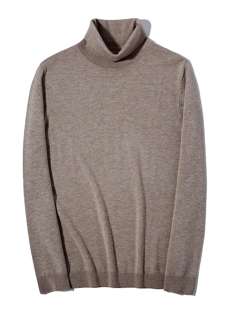 Brand MuLS Turtleneck Sweater Men Pullovers Spring Winter Thick High-Neck Male Sweater Jumpers Cotton Fleece Man knitwear Autumn 11