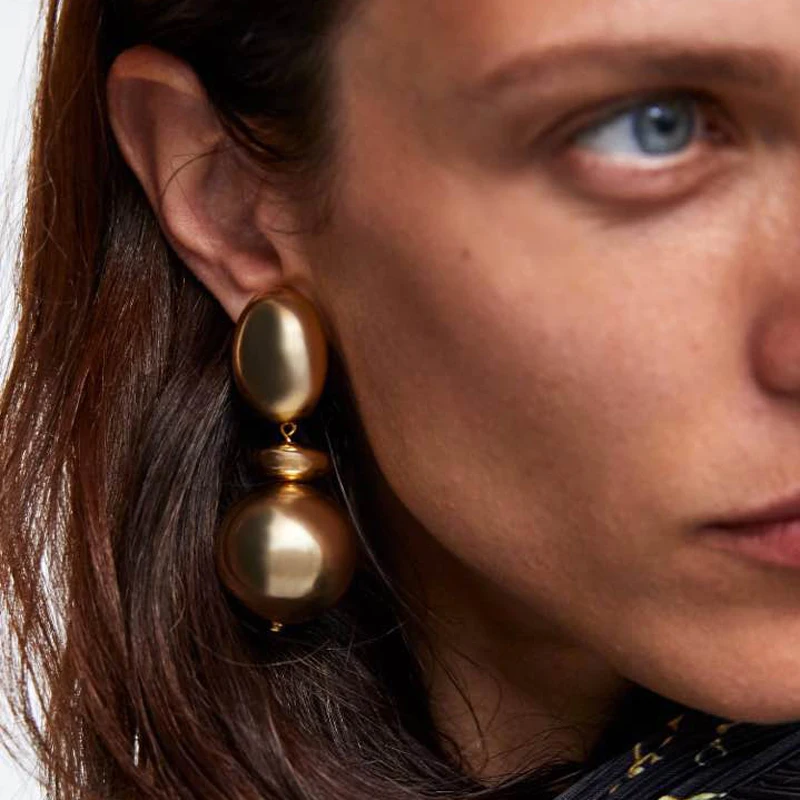 Ztech Drop Earrings Women Round Alloy Golden/Silver Color Fashion Statement Jewelry Wedding Party Vintage Dangle Earrings Gift
Ztech Drop Earrings Women Round Alloy Golden/Silver Color Fashion Statement Jewelry Wedding Party Vintage Dangle Earrings Gift
