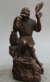 song voge gem S1755 9" Chinese Bronze Folk Fish barracuda Jiang Zi Ya fisherman fishermen Statue
song voge gem S1755 9" Chinese Bronze Folk Fish barracuda Jiang Zi Ya fisherman fishermen Statue
