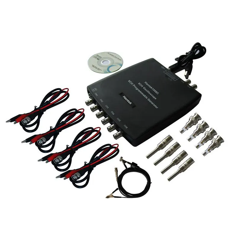 PC USB Automotive Diagnostic Car test Oscilloscope Signal Generator 8CH 2.4MSa/s Hantek1008C Hantek 1008C
PC USB Automotive Diagnostic Car test Oscilloscope Signal Generator 8CH 2.4MSa/s Hantek1008C Hantek 1008C