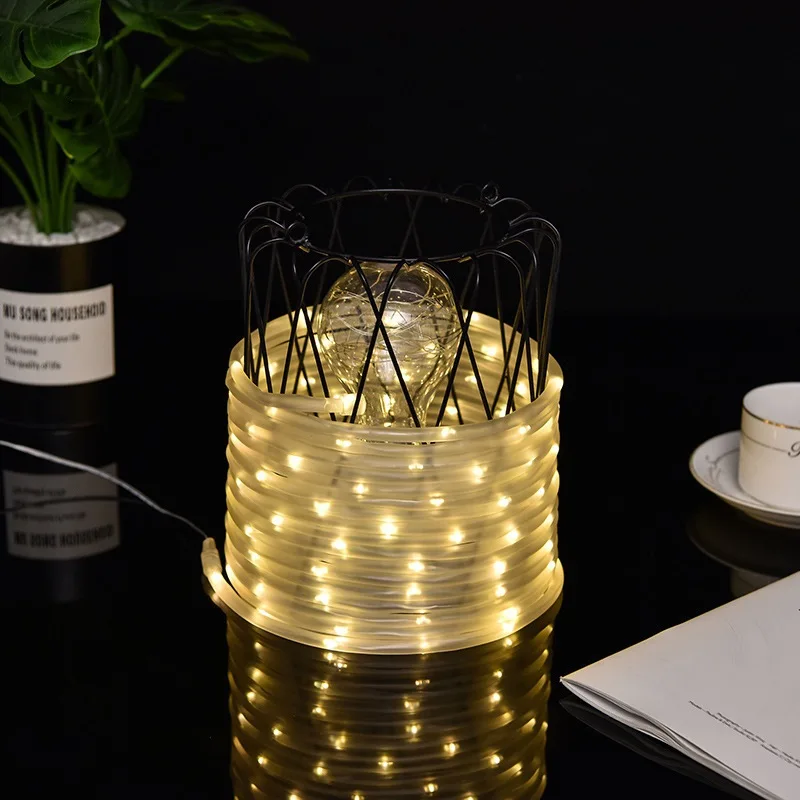 Outdoor LED String Lights 39.3 Feet 100 LEDs Solar Powered Copper Wire Rope Lights Party Wedding Decor
Outdoor LED String Lights 39.3 Feet 100 LEDs Solar Powered Copper Wire Rope Lights Party Wedding Decor