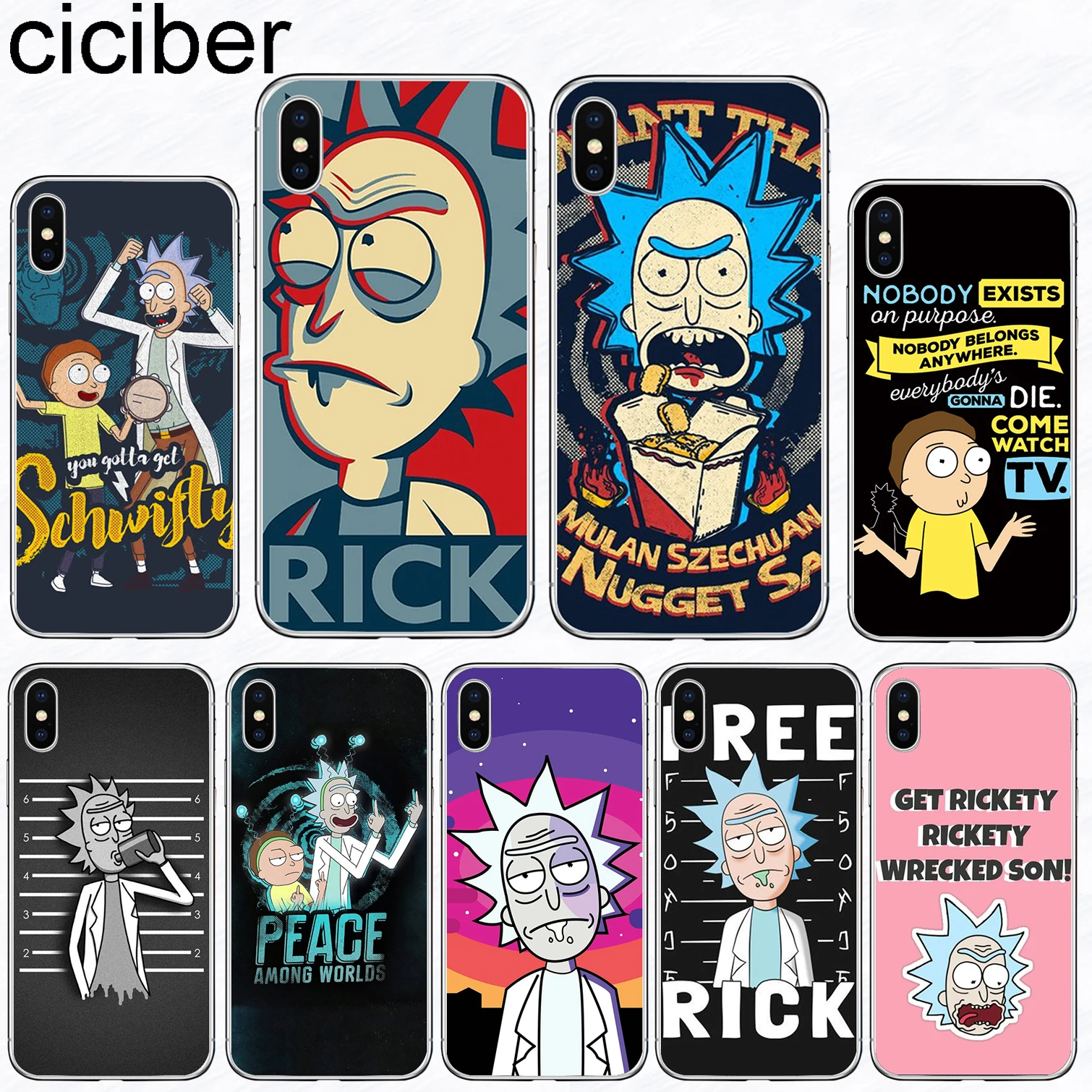 ciciber Rick And Morty Phone Case for iPhone 11 Pro XS MAX X Silicone Cover for Iphone XR 7 8 6 6S Plus SE 5S Funda Coque Capa
ciciber Rick And Morty Phone Case for iPhone 11 Pro XS MAX X Silicone Cover for Iphone XR 7 8 6 6S Plus SE 5S Funda Coque Capa
