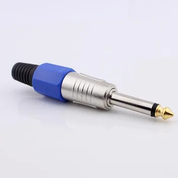 10pcs/lot High Quality Microphone Plug 6.5MM Jack Audio Connector Headphone Jack 6.35 Mono Plug Blue Welding Type
10pcs/lot High Quality Microphone Plug 6.5MM Jack Audio Connector Headphone Jack 6.35 Mono Plug Blue Welding Type