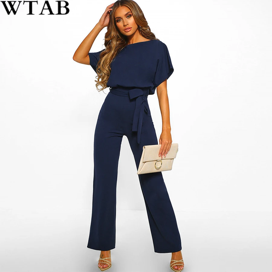 WTAB 2019 Women Jumpsuit Luxury Spring/Summer Short Sleeve Romper Wide Legs Solid Plus Size 3XL Sexy Jumpsuit
WTAB 2019 Women Jumpsuit Luxury Spring/Summer Short Sleeve Romper Wide Legs Solid Plus Size 3XL Sexy Jumpsuit