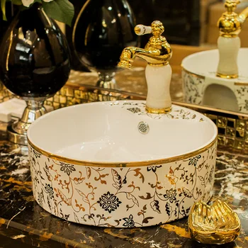 Bathroom Cloakroom Europe Art wash basin Ceramic vessel Lavabo Counter Top Wash Basin Bathroom Sinks chinese wash basin
Bathroom Cloakroom Europe Art wash basin Ceramic vessel Lavabo Counter Top Wash Basin Bathroom Sinks chinese wash basin