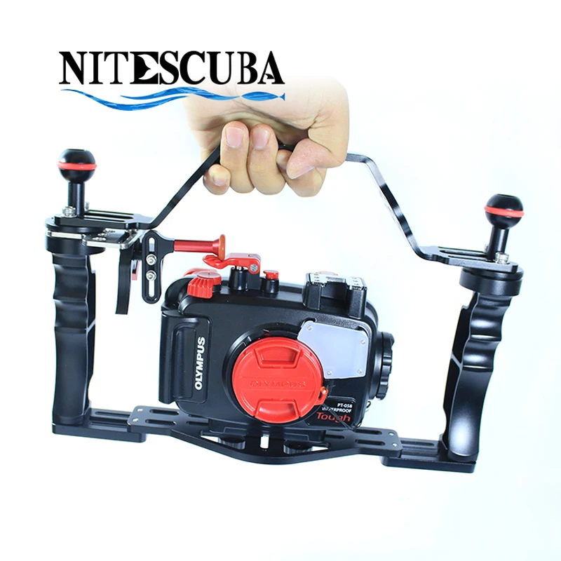 NiteScuba Diving camera case holder handle tray grip bracket carrier for RX100 TG5 Nauticam Go Pro mount Underwater Photography
NiteScuba Diving camera case holder handle tray grip bracket carrier for RX100 TG5 Nauticam Go Pro mount Underwater Photography