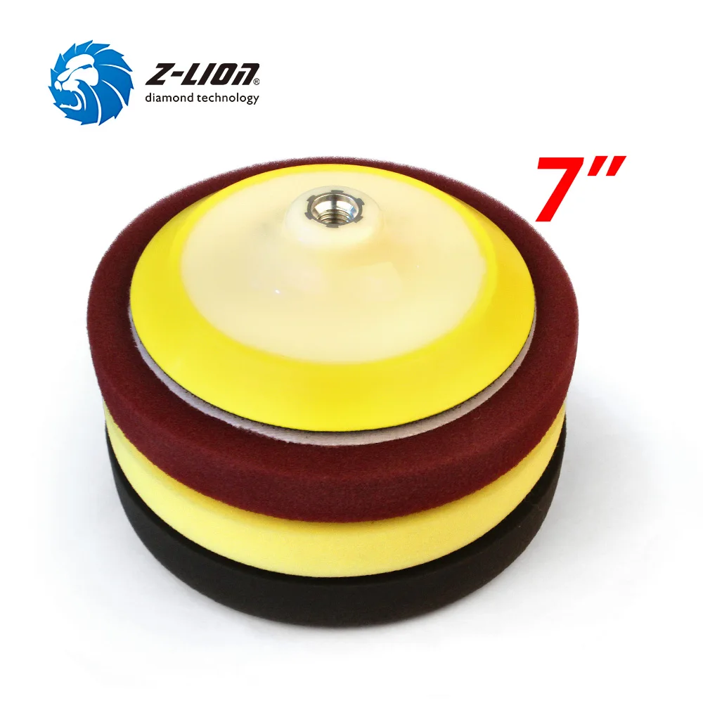 Z-LION 3pcs 7inch Car Polishing Pad Set with Backer Pad M14 5/8-11 Car Polish Buffing Waxing Pad Sponge Wheel Auto Polisher Tool
Z-LION 3pcs 7inch Car Polishing Pad Set with Backer Pad M14 5/8-11 Car Polish Buffing Waxing Pad Sponge Wheel Auto Polisher Tool