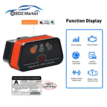 OBD2 ELM327 Vgate iCar2 Bluetooth obd obd2 scanner elm 327 V2.1 car diagnostic tool code reader for android/PC cheap products
OBD2 ELM327 Vgate iCar2 Bluetooth obd obd2 scanner elm 327 V2.1 car diagnostic tool code reader for android/PC cheap products