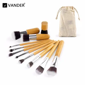 11Pcs Bamboo Handle Makeup Brushes Set Foundation Powder Blending Make Up Brush Kwasten Concealer Beauty Tool Kits With Bag
11Pcs Bamboo Handle Makeup Brushes Set Foundation Powder Blending Make Up Brush Kwasten Concealer Beauty Tool Kits With Bag