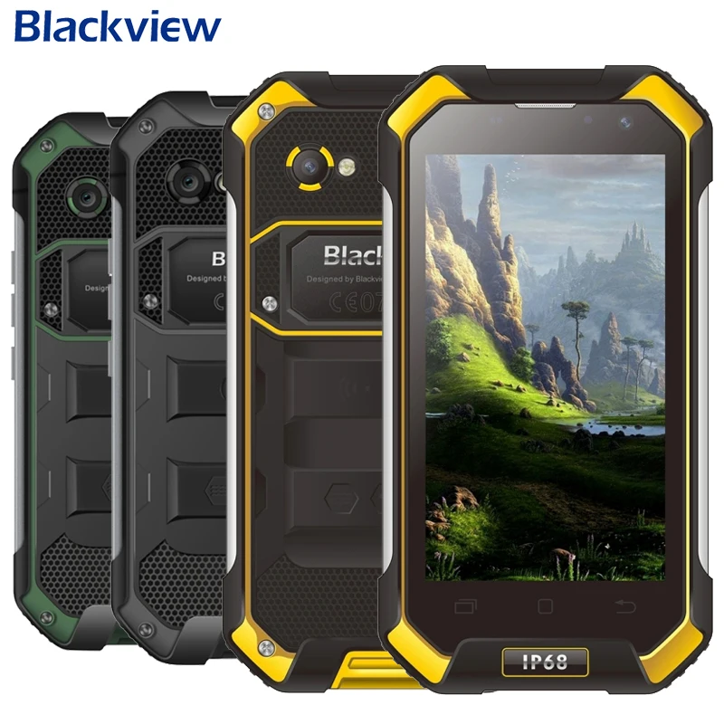 

Blackview BV6000 Smartphone 4G LTE Waterproof IP68 4.7" HD MT6755 Octa Core Android 6.0 Mobile Cell Phone 3GB RAM 32GB ROM 13MP