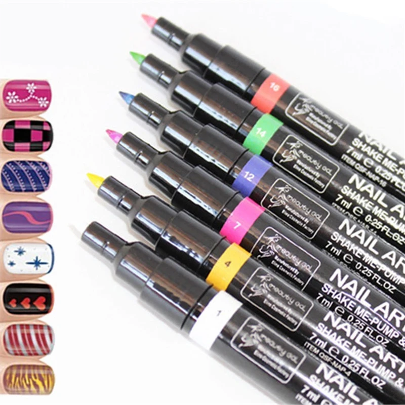 Hot Sale 16 Colors Women 3D DIY Nail Art Pen Painting Design Tool Drawing Pen For UV Gel Manicure
Hot Sale 16 Colors Women 3D DIY Nail Art Pen Painting Design Tool Drawing Pen For UV Gel Manicure