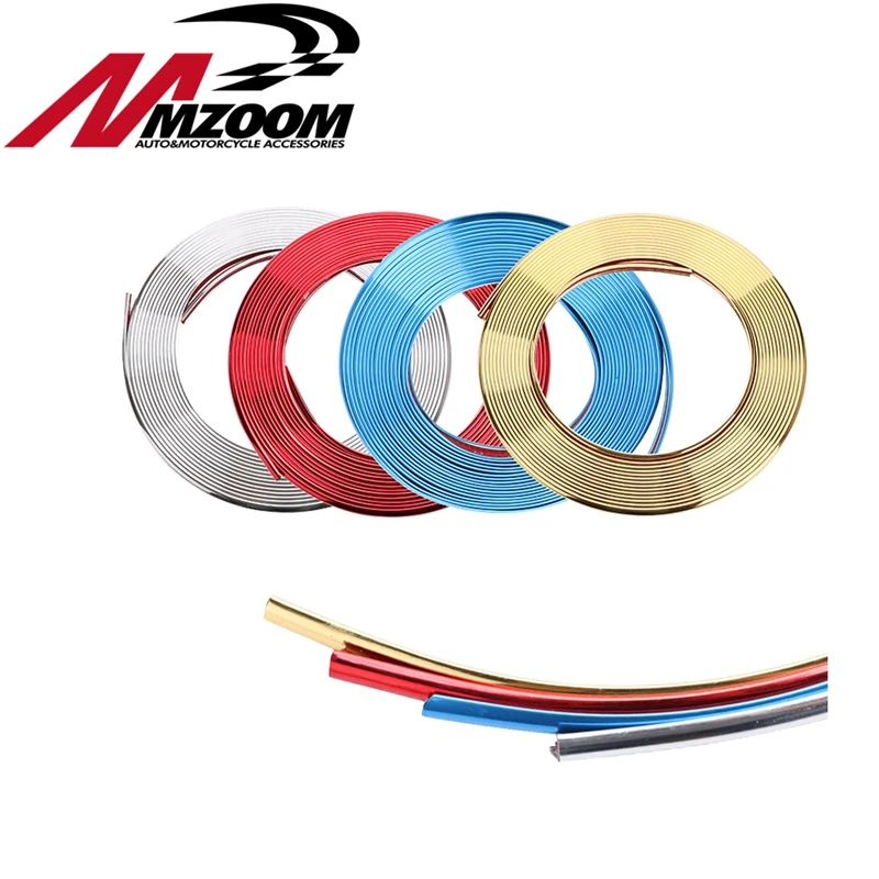 8m car styling Tire Tyre Rim care protect Hub Wheel Sticker strip for BMW Opel astra Honda Civic Mazda 3 accessories | Автомобили и