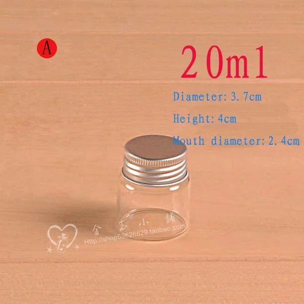 Capacity 20ml(3.7*4*2.4cm) 100pcs/lot Aluminum cap glass bottle ,Glass Bottles with cap,mini Glass Bottles
Capacity 20ml(3.7*4*2.4cm) 100pcs/lot Aluminum cap glass bottle ,Glass Bottles with cap,mini Glass Bottles