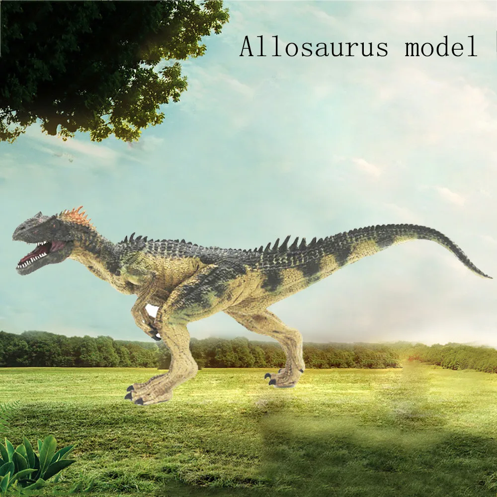 Динозавр модель игрушки многоцветные Развивающие для детей Allosaurus динозавр дети