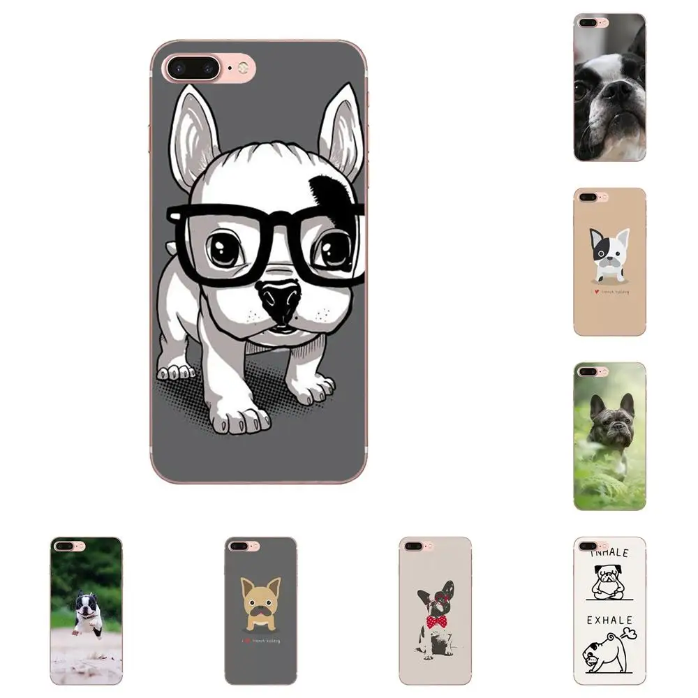 Soft Silica For Xiaomi Redmi Note 2 3 3S 4 4A 4X 5 5A 6 6A Pro Plus I Love French Bulldog With Glasses Animal On Sale Cool | Мобильные