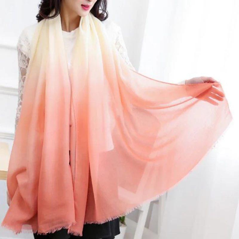 Hot Sale Women Gradient Colors Scarves High Quality Thin Section Shawl Long Wrap Gifts Multicolor Women Accessories Gifts
Hot Sale Women Gradient Colors Scarves High Quality Thin Section Shawl Long Wrap Gifts Multicolor Women Accessories Gifts