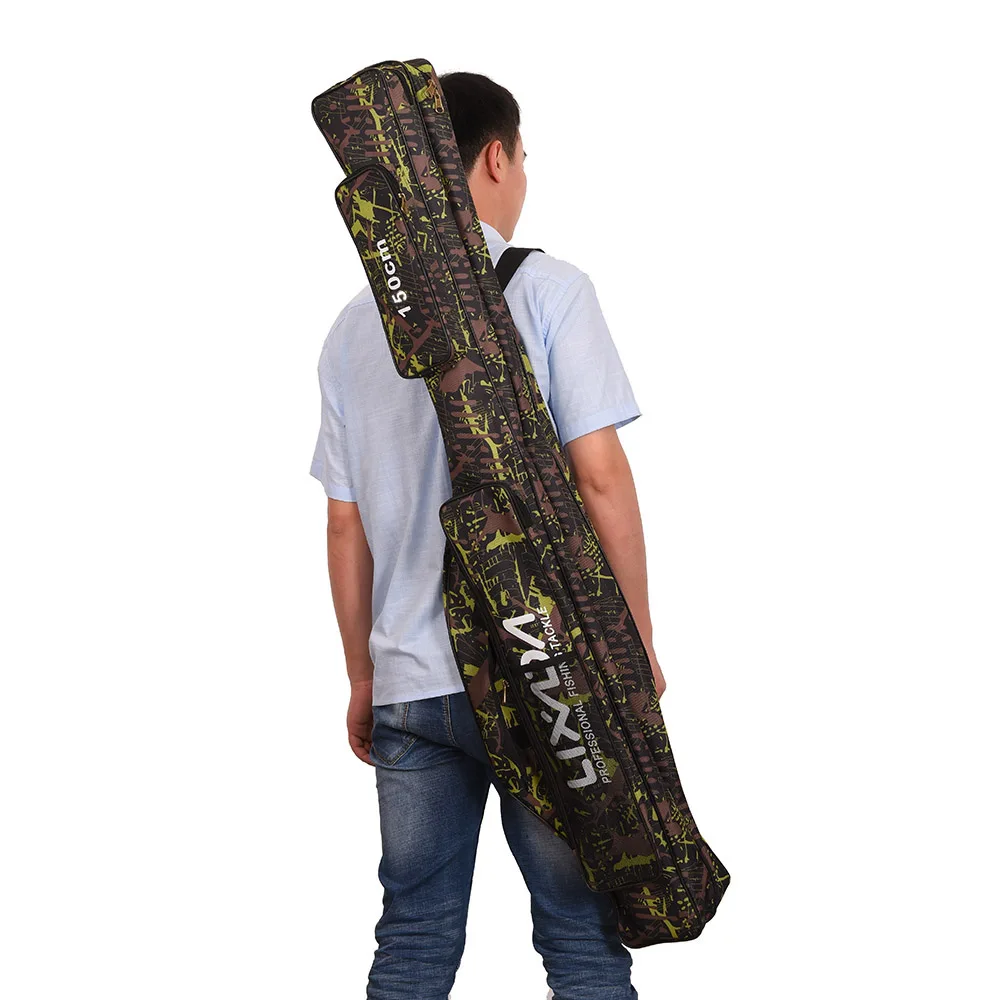 1.3m 1.5m Oxford Fishing Bag Two Layer Fishing Rod Reel Line Fishing Tackle Storage Bags Organizer Carrier Fishing Gear
1.3m 1.5m Oxford Fishing Bag Two Layer Fishing Rod Reel Line Fishing Tackle Storage Bags Organizer Carrier Fishing Gear