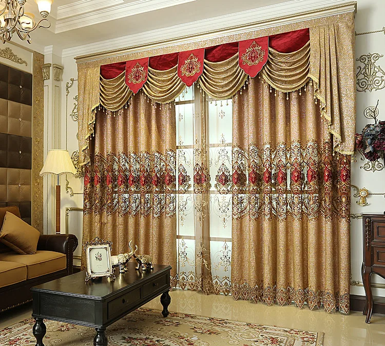 New European Luxury Curtains for Living Dining Room Bedroom Thicken Chenille Shading Embroidered Curtains
New European Luxury Curtains for Living Dining Room Bedroom Thicken Chenille Shading Embroidered Curtains