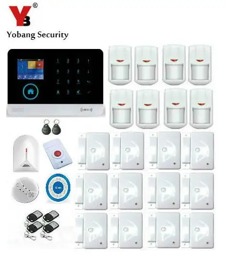 YoBang Security Wireless WIFI SMS 3G Security WCDMA/CDMA Alarm System English spanish Russian Dutch Android IOS APP Controls
YoBang Security Wireless WIFI SMS 3G Security WCDMA/CDMA Alarm System English spanish Russian Dutch Android IOS APP Controls