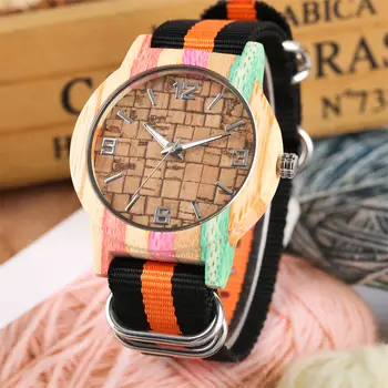 Wooden Watch Men Women Timepiece Quartz Watches Lightweight Colorful Nylon Watchband Fashion Wristwatch Casual reloj hombre
Wooden Watch Men Women Timepiece Quartz Watches Lightweight Colorful Nylon Watchband Fashion Wristwatch Casual reloj hombre