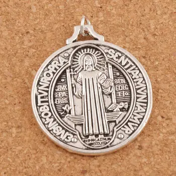 Cristo Redentor Saint Benedict Medal Cross Charms 45pcs zinc alloy Pendants Fashion Jewelry DIY T1644 36.5x32mm
Cristo Redentor Saint Benedict Medal Cross Charms 45pcs zinc alloy Pendants Fashion Jewelry DIY T1644 36.5x32mm