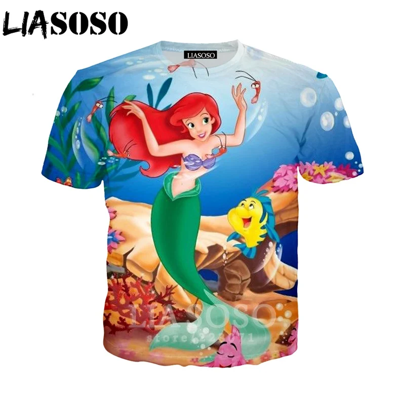 LIASOSO New Men Women Sweatshirt 3D Print Cartoon Anime The Little Mermaid T-Shirt Casual Unisex Short Sleeve Pullover A115-13
LIASOSO New Men Women Sweatshirt 3D Print Cartoon Anime The Little Mermaid T-Shirt Casual Unisex Short Sleeve Pullover A115-13