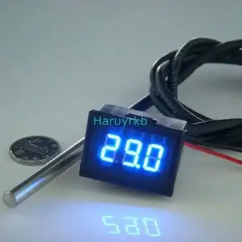 DC 12V 24V Digital Meter 0.36" blue Led Thermometer -55 ~125 Celsius Degrees Temperature Tester f Car/Water/Air/Indoor/Outdoor
DC 12V 24V Digital Meter 0.36" blue Led Thermometer -55 ~125 Celsius Degrees Temperature Tester f Car/Water/Air/Indoor/Outdoor