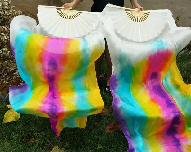 Professional 100% silk Belly Dance Dancing tie dye fan veils 1.8m Length For Women
Professional 100% silk Belly Dance Dancing tie dye fan veils 1.8m Length For Women