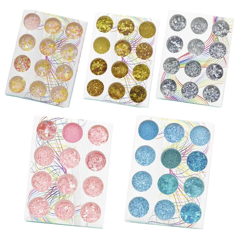 ANGELADY 12PCS Shiny Sequin Glittering DIY Filling Materials Filler Epoxy Resin Crafts Jewelry Manicure Glow Exquisite Tools
ANGELADY 12PCS Shiny Sequin Glittering DIY Filling Materials Filler Epoxy Resin Crafts Jewelry Manicure Glow Exquisite Tools