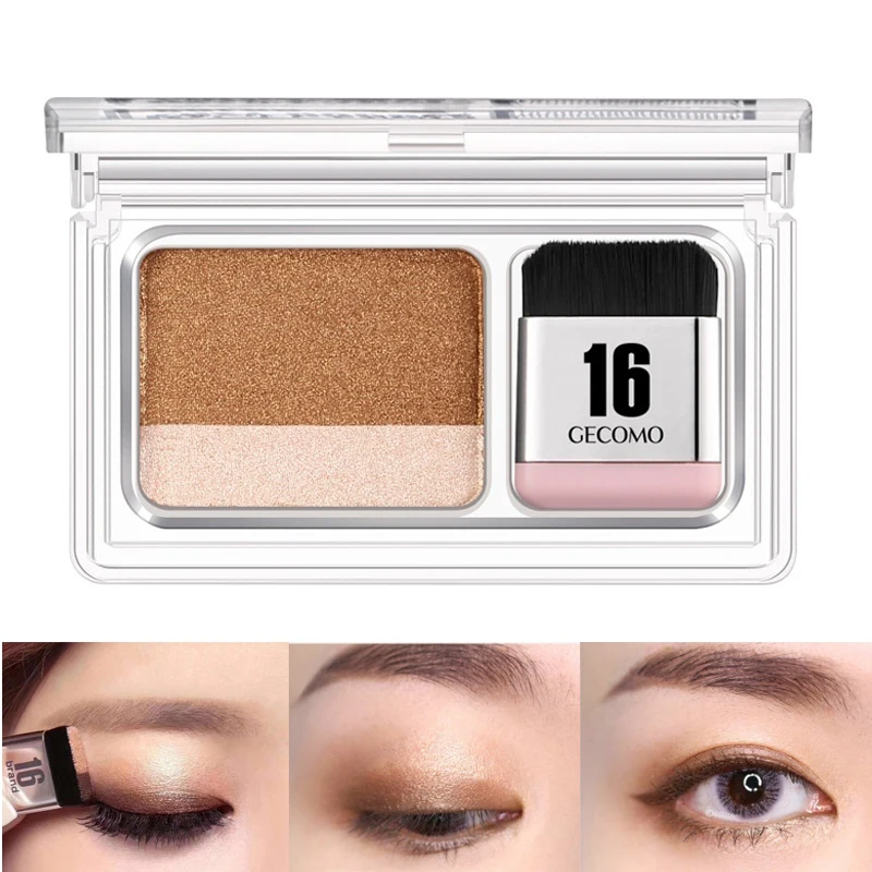 New Women Fashion Lazy Eyeshadow Makeup Matte Shimmer Waterproof Eye Shadow Double Layer Coloured Gradation with Cosmetic Brush
New Women Fashion Lazy Eyeshadow Makeup Matte Shimmer Waterproof Eye Shadow Double Layer Coloured Gradation with Cosmetic Brush