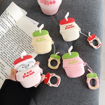Korean 3D strawberry banana milk Earphone Headset Accessories Silicone case For Apple Airpods Wireless Bluetooth Headset bags
Korean 3D strawberry banana milk Earphone Headset Accessories Silicone case For Apple Airpods Wireless Bluetooth Headset bags