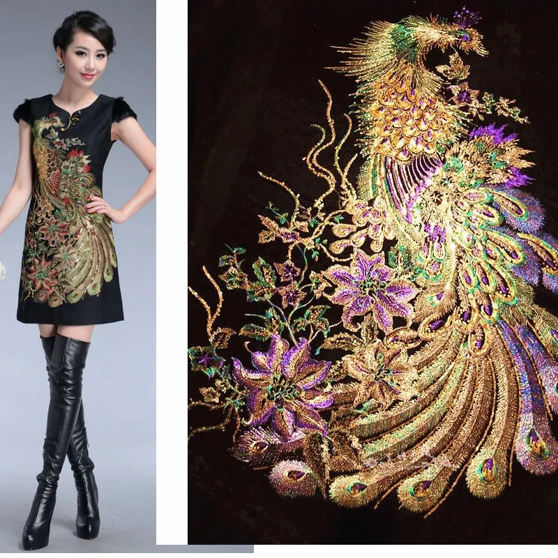 8 color choose sequin paillette peacock lace mesh fabric embroidery net placements fabric H1LA9
8 color choose sequin paillette peacock lace mesh fabric embroidery net placements fabric H1LA9