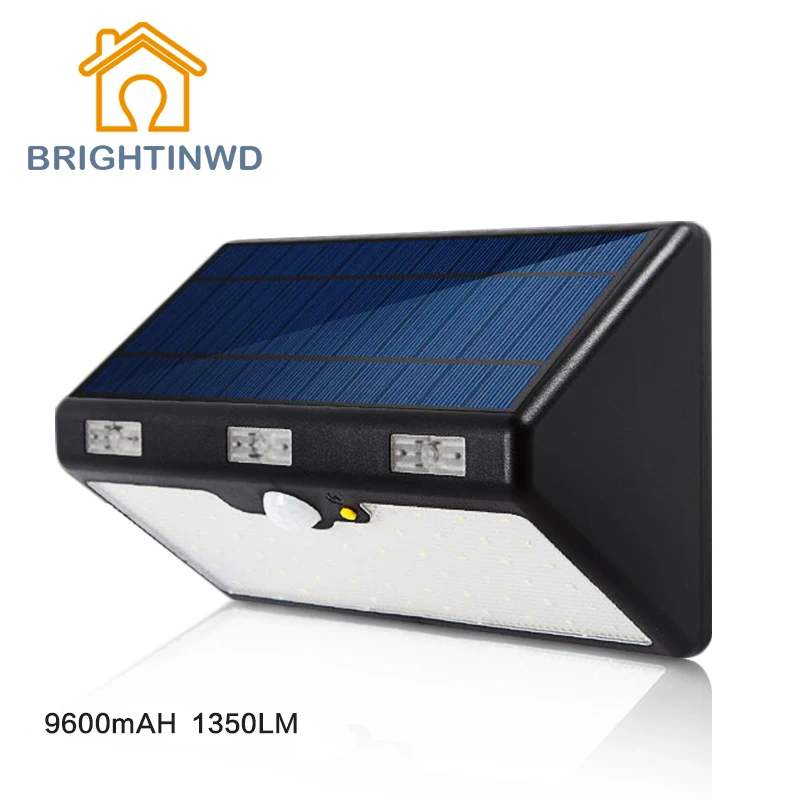 60 LED Super Bright 1350 LM 9600MAH, Equivalent To 100W Incandescent Lamp, Body Induction Outdoor IP 65 Waterproof Solar Light
60 LED Super Bright 1350 LM 9600MAH, Equivalent To 100W Incandescent Lamp, Body Induction Outdoor IP 65 Waterproof Solar Light