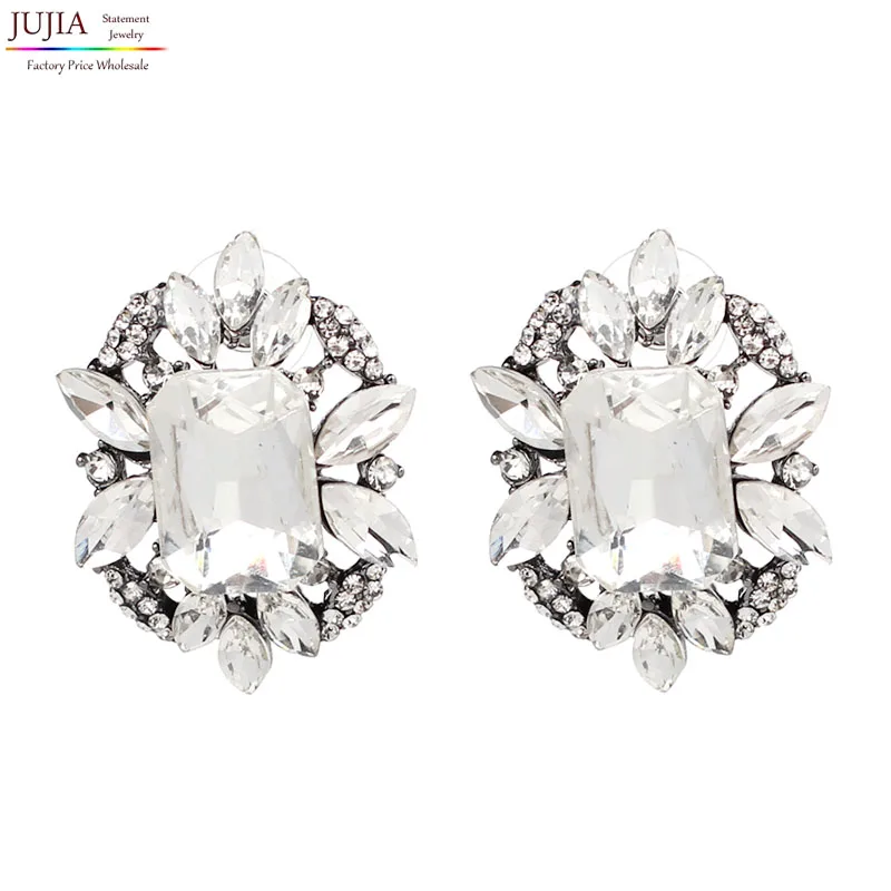 NEW HOT Women's fashion earrings New arrival brand clear crystal stud HOOP Big crystal earring for women girls
NEW HOT Women's fashion earrings New arrival brand clear crystal stud HOOP Big crystal earring for women girls