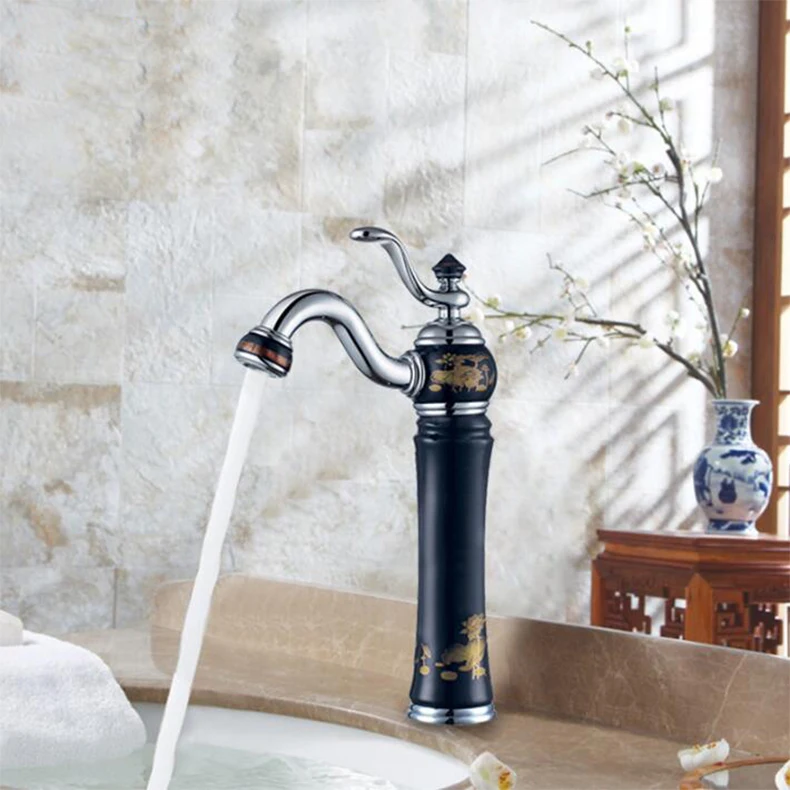New porcelain and brass faucet Chrome finished bathroom basin faucet,Luxury sink tap basin mixer High Quality water tap
New porcelain and brass faucet Chrome finished bathroom basin faucet,Luxury sink tap basin mixer High Quality water tap