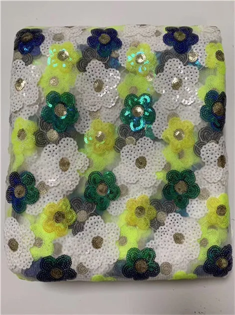 high quality French sequence sequins net lace,African tulle mesh sequence lace fabric for party dress 5yards/lot green white 
high quality French sequence sequins net lace,African tulle mesh sequence lace fabric for party dress 5yards/lot green white