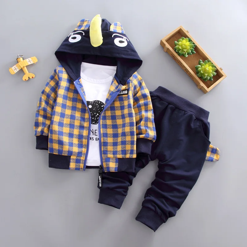 Комплект осенней одежды для мальчиков BibiCola детский спортивный костюм из 3
