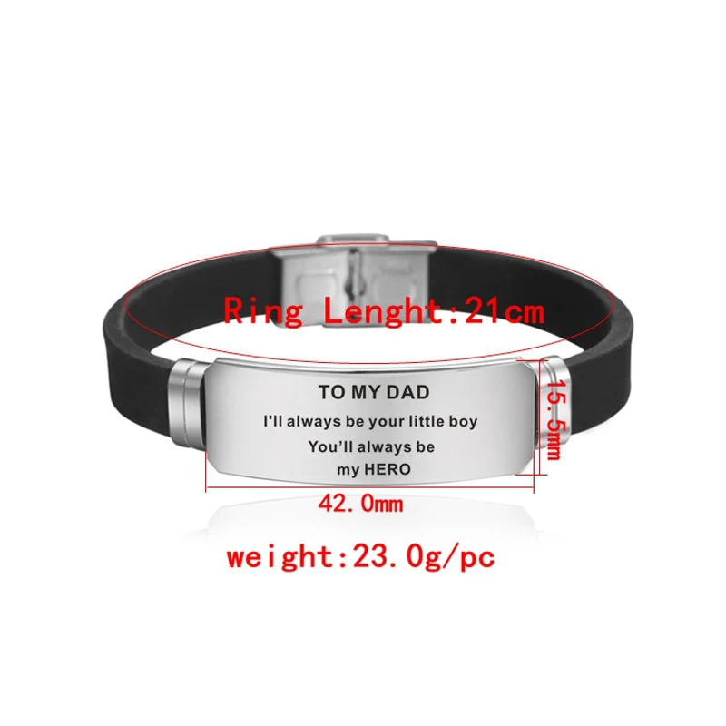 To My Dad Bracelet A Variety Of Styles Jewelry For Father's Day Gift Men Exclusive Bracelet New Fashion Charm Holder
To My Dad Bracelet A Variety Of Styles Jewelry For Father's Day Gift Men Exclusive Bracelet New Fashion Charm Holder