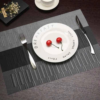 4pcs/Lot 30*45cm Tricolor Stripe Pattern Placemats For Kitchen Table PVC Rectangle Table Mat New Place Mats For Dining Table
4pcs/Lot 30*45cm Tricolor Stripe Pattern Placemats For Kitchen Table PVC Rectangle Table Mat New Place Mats For Dining Table