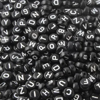 Alphabet Beads 300PCs Acrylic DIY Black Letter Beads For Spacer Bracelet Accessories for Jewelry Making 7mm
Alphabet Beads 300PCs Acrylic DIY Black Letter Beads For Spacer Bracelet Accessories for Jewelry Making 7mm