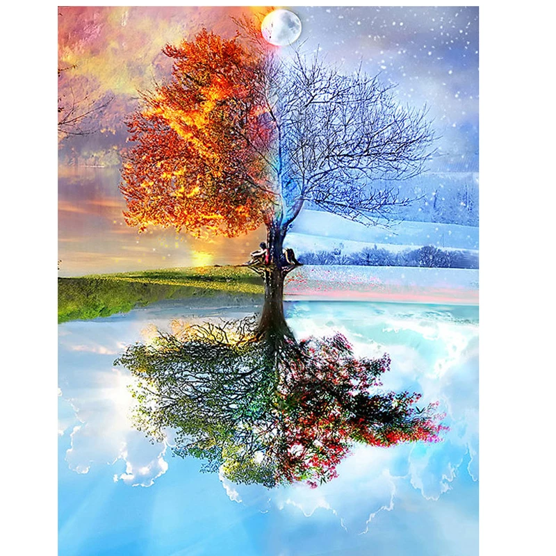 100% Full DIY 5D Diamond Painting Seasons Tree Cross Stitch Diamond Embroidery Patterns rhinestones Diamond Mosaic
100% Full DIY 5D Diamond Painting Seasons Tree Cross Stitch Diamond Embroidery Patterns rhinestones Diamond Mosaic