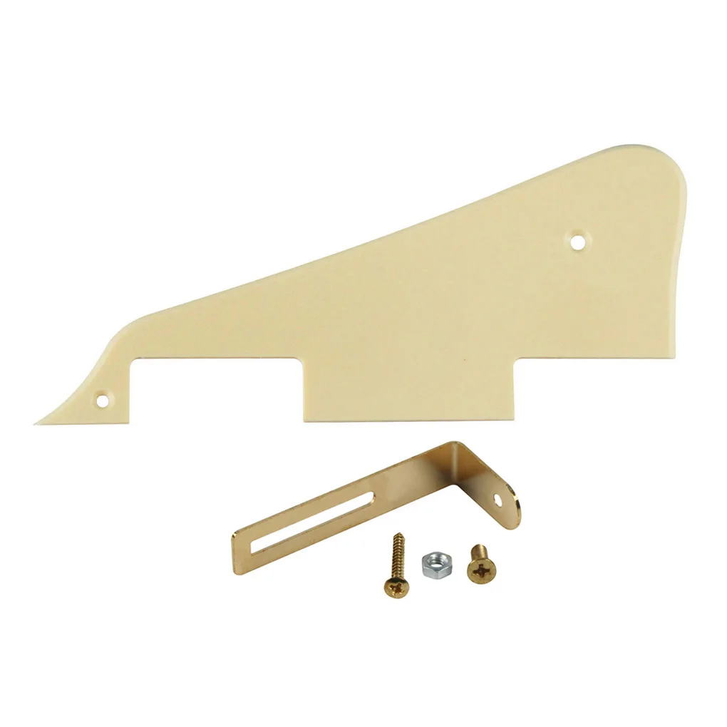 NEW 1Ply Cream Electric Guitar Pickguard Pick Guard Scratch Plate with Gold Bracket for LP Style Guitar Parts
NEW 1Ply Cream Electric Guitar Pickguard Pick Guard Scratch Plate with Gold Bracket for LP Style Guitar Parts