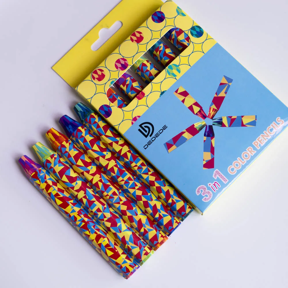 5PCs 3 in 1 colored pencils Rainbow Pencil drawing set for artists children office School Supplies
5PCs 3 in 1 colored pencils Rainbow Pencil drawing set for artists children office School Supplies