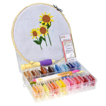 Magic Embroidery Punch Pen Needle Set with Patterns 32pcs Embroidery Threads Scissors Sewing Accessories For Women Starter Kit
Magic Embroidery Punch Pen Needle Set with Patterns 32pcs Embroidery Threads Scissors Sewing Accessories For Women Starter Kit