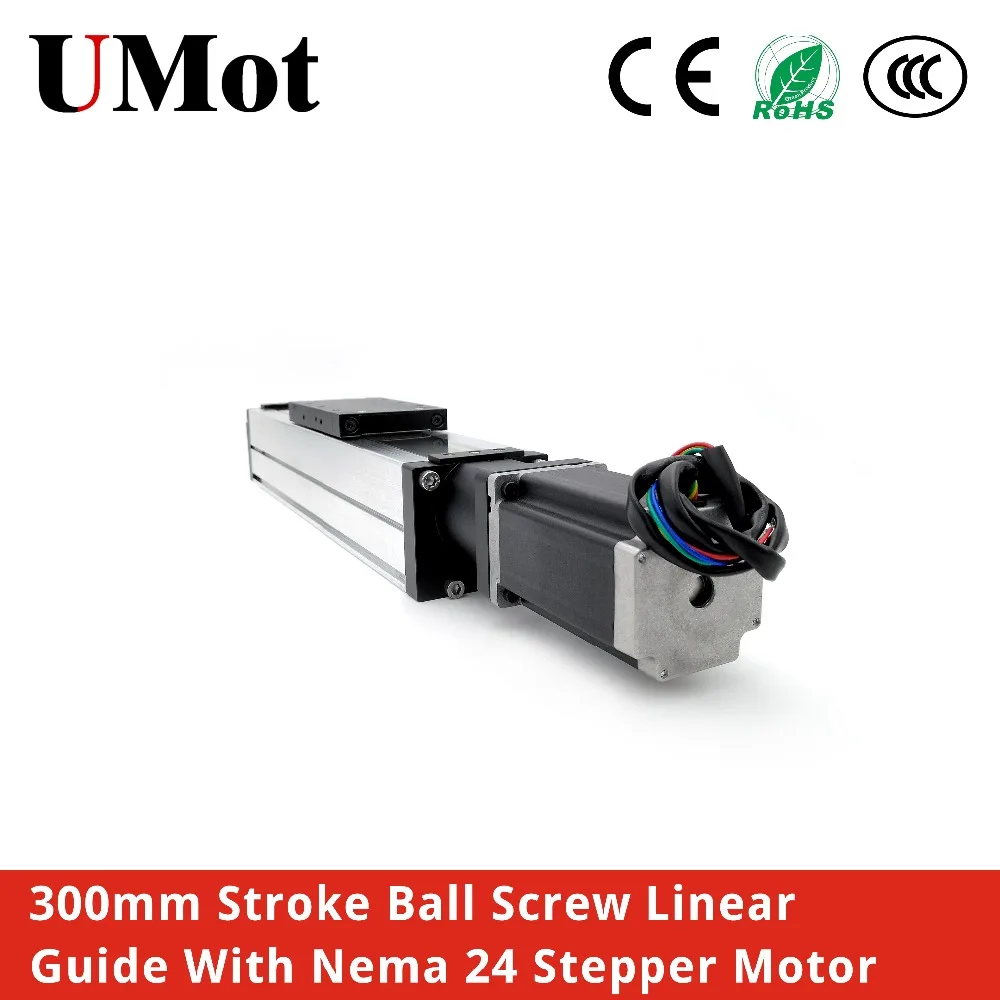 SW80 Ball Screw Linear Motion Actuator 300mm Stroke Linear Rail With Nema24 Stepper Motor for CNC Router Parts XYZ Axis
SW80 Ball Screw Linear Motion Actuator 300mm Stroke Linear Rail With Nema24 Stepper Motor for CNC Router Parts XYZ Axis