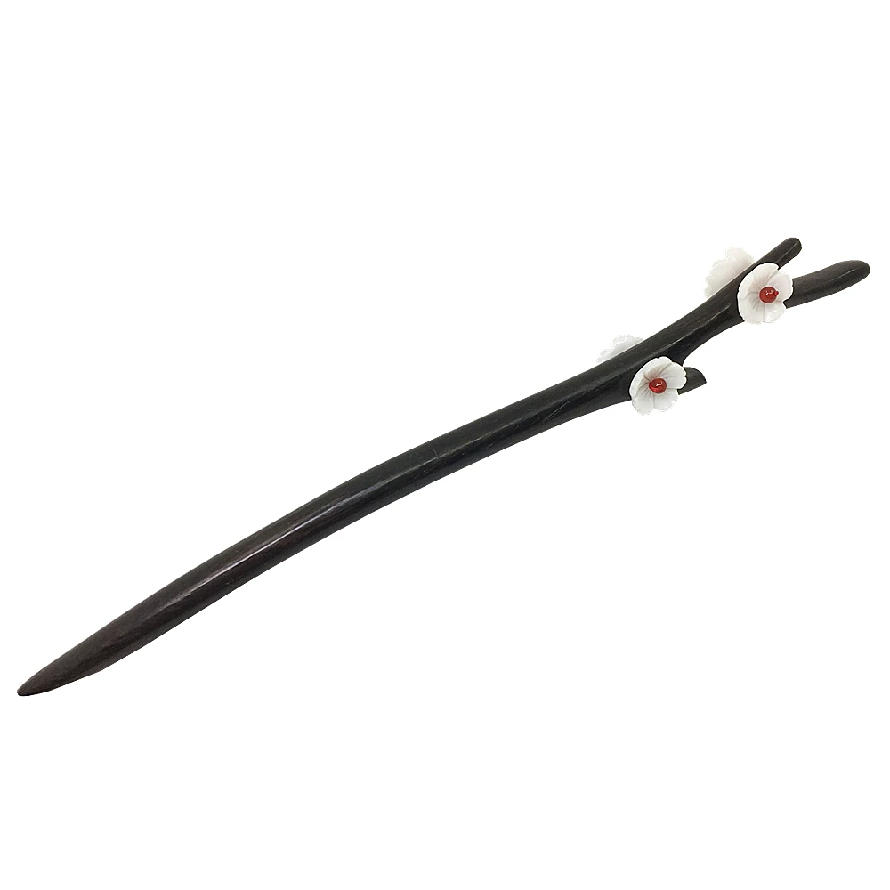 Hand Carved Ebony Hair Stick Shell Plum Flower Sticks Chinese Style Jewelry Hair Pin Wooden Hair Accessories Hair Fork WIGO0945
Hand Carved Ebony Hair Stick Shell Plum Flower Sticks Chinese Style Jewelry Hair Pin Wooden Hair Accessories Hair Fork WIGO0945