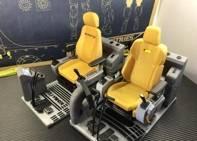 Simulation seat cab interior for 1/14 1/12 scale RC Toy Hydraulic excavator Truck RC4WDD LESU zenoah CATT
Simulation seat cab interior for 1/14 1/12 scale RC Toy Hydraulic excavator Truck RC4WDD LESU zenoah CATT