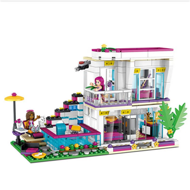 644Pcs Livi's Pop Star House Model building kits Compatible Legoings Friends 41135 Emma Mia 3D Bricks Figure toys 10498
644Pcs Livi's Pop Star House Model building kits Compatible Legoings Friends 41135 Emma Mia 3D Bricks Figure toys 10498